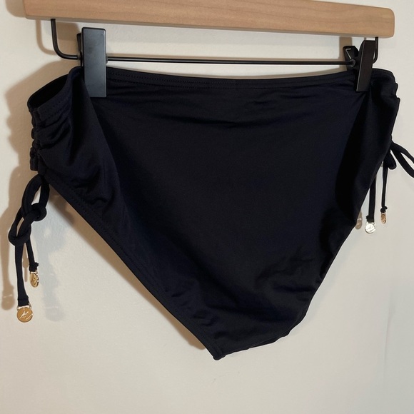Anne Cole Live In Color Side Tie Black Swim Bottoms Size Large Beach 🏝️ ☀️ - Picture 6 of 7